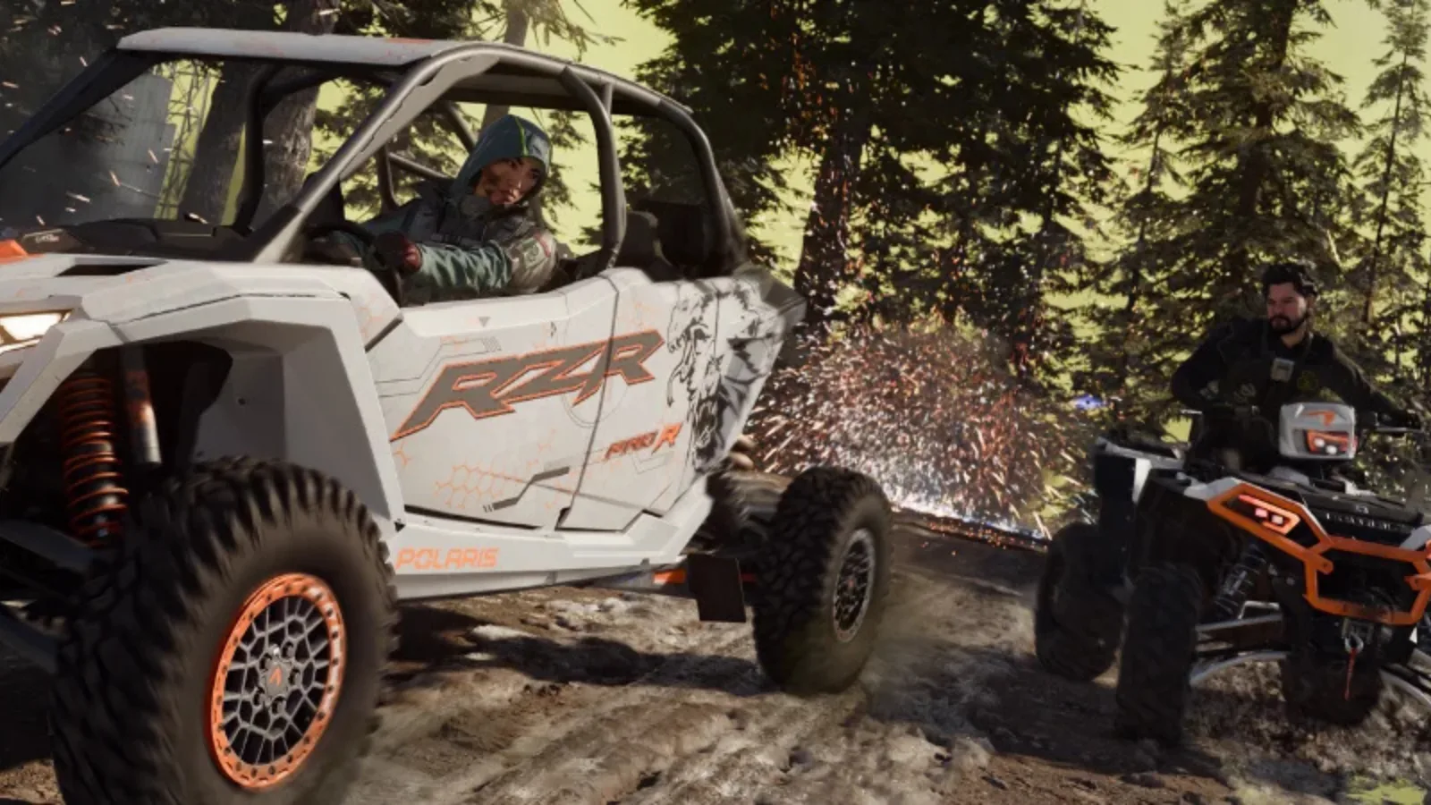 Polaris branded gaming campaign overlay on Call of Duty gameplay