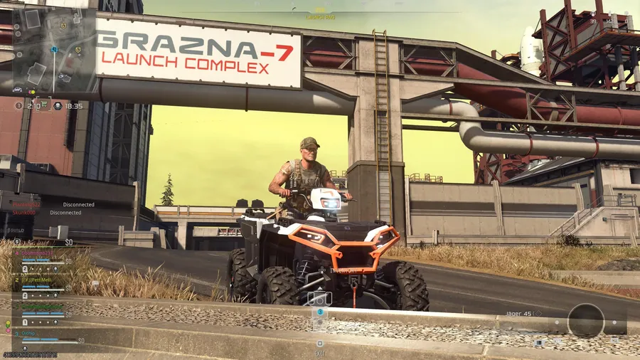 Player screenshot of the Polaris Sportsman at Verdansk · Launch Pad